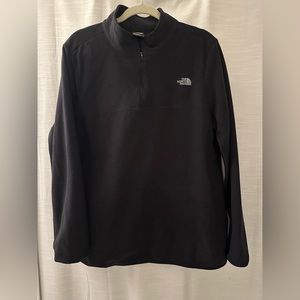 North face quarter zipper fleece fitted sweater xl